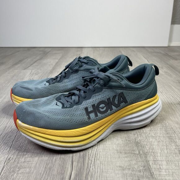 Hoka One One Other - HOKA One One Men's Bondi 8 Goblin Blue/Mountain Spring Athletics Size 12.5D K